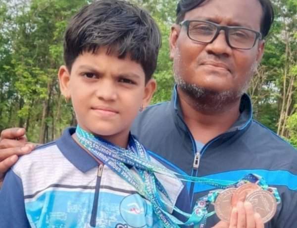 राज्यस्तरीय जलतरण स्पर्धेत लीनांशा नाईकचे यश