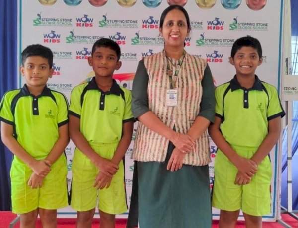 पखवाज परीक्षेत स्टेपिंग स्टोन ग्लोबल स्कूलच्या विद्यार्थ्यांचे यश.