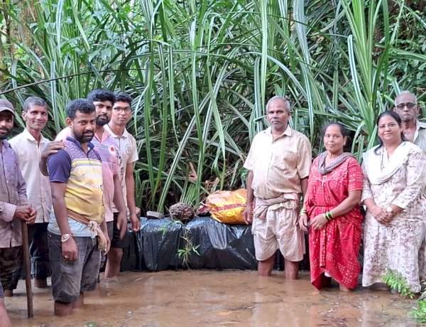 तुळस-काजरमळी येथे ‘पाणी अडवा, पाणी जिरवा’ उपक्रम......नागरिकांचे बंधारा बांधण्यासाठी श्रमदान  काजरमळी वाडीत तीन बंधारे पूर्ण...
