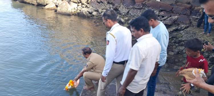 वेंगुर्ला बंदरावर नारळी पौर्णिमा उत्साहात.