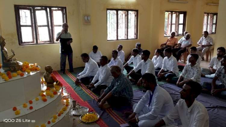 आनंदवाडी येथे ६७ वा धम्मचक्र प्रर्वतन दिन उत्साहात साजरा.