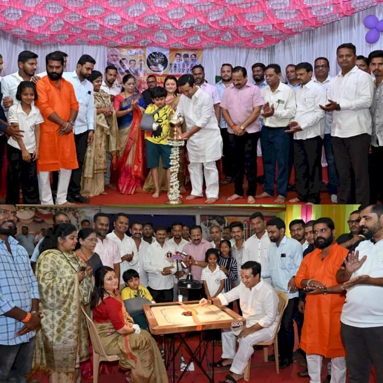 कणकवली मध्ये आमदार नितेश राणे यांच्या हस्ते नमो चषक कॅरम स्पर्धेचे उद्घाटन. भाजपा युवा मोर्चा मार्फत आयोजन.
