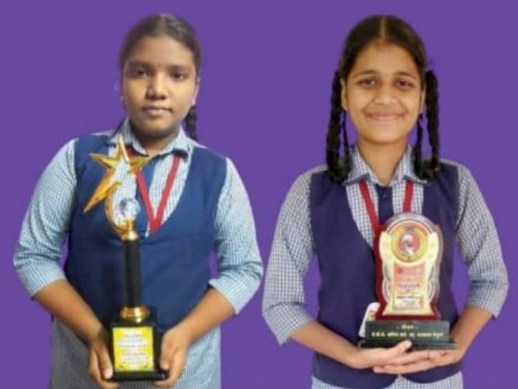 न्यू इंग्लिश स्कूल उभादांडा प्रशालेच्या विद्यार्थिनींचे चित्रकला, वक्तृत्व, हस्ताक्षर स्पर्धेत घवघवीत यश.
