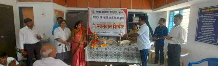 तुळस येथील रक्तदान शिबिराला उत्स्फूर्त प्रतिसाद; ४३ जणांनी केले रक्तदान.