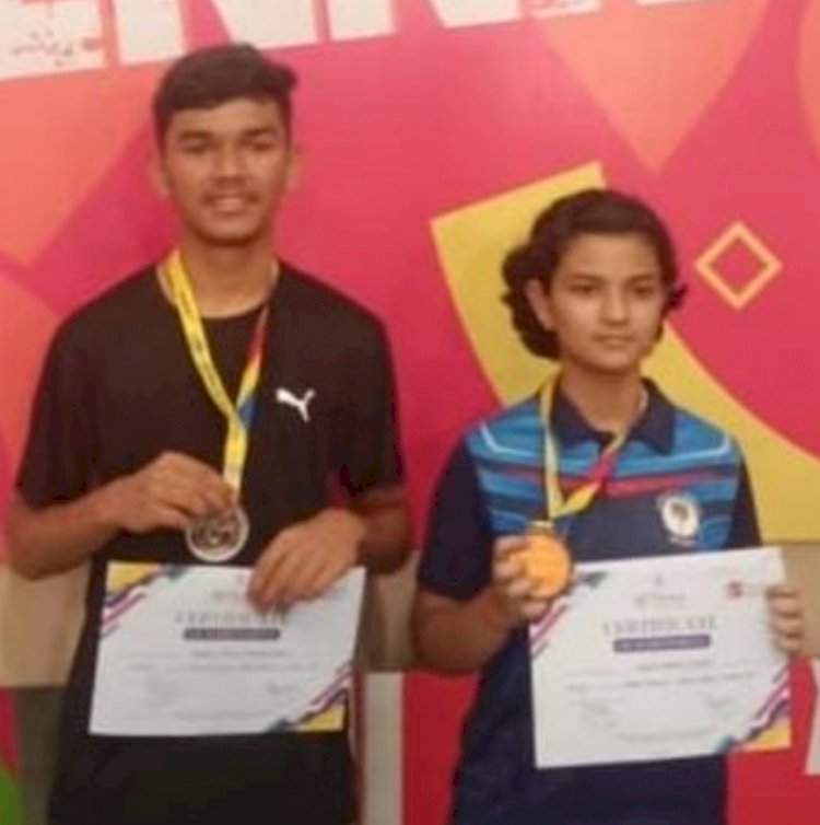 टेबल टेनिस स्पर्धेत इशांत वेंगुर्लेकर व आर्या दिघेचे यश.