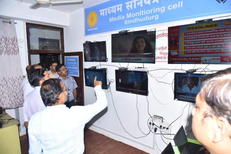 खर्च निरीक्षक अंकुर गोयल यांची मिडिया कक्षाला भेट.