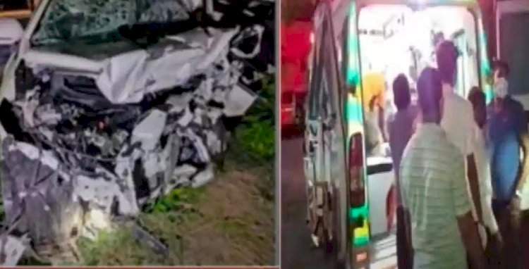 समृद्धी महामार्गावर जालन्याजवळ दोन कारचा भीषण अपघात; ७ जण ठार; ४ जण गंभीर जखमी.