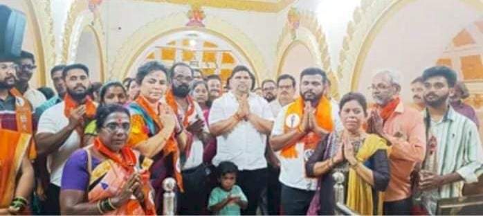 मालवण येथे वैभव नाईक यांच्या प्रचाराचा शुभारंभ