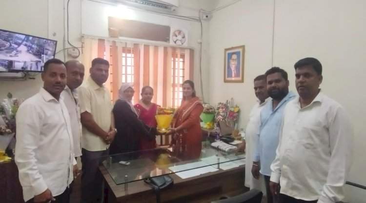 सावंतवाडी मुख्याधिकारी अश्विनी पाटील यांचे शिवसेना उबाठा पक्षाकडून स्वागत