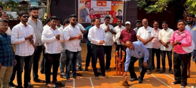 खासदार चषक २०२५ क्रिकेट स्पर्धेचे सावंतवाडीत दिमाखात उद्घाटन