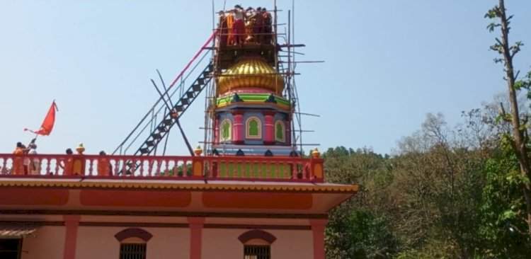 अणसूर दाडोबाचा मंदिर सुवर्ण कलशारोहण सोहळा उत्साहात संपन्न