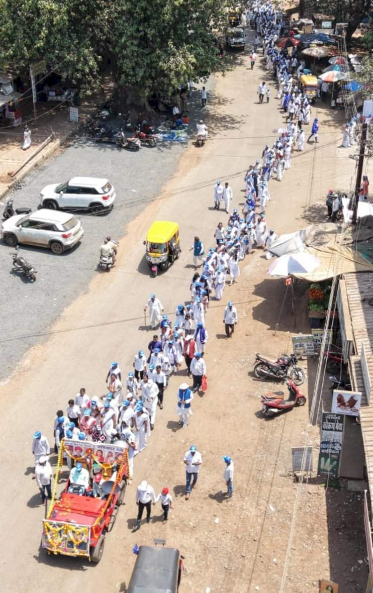 वैभववाडी येथे डॉ. बाबासाहेब आंबेडकर यांची जयंती  उत्साहात साजरी