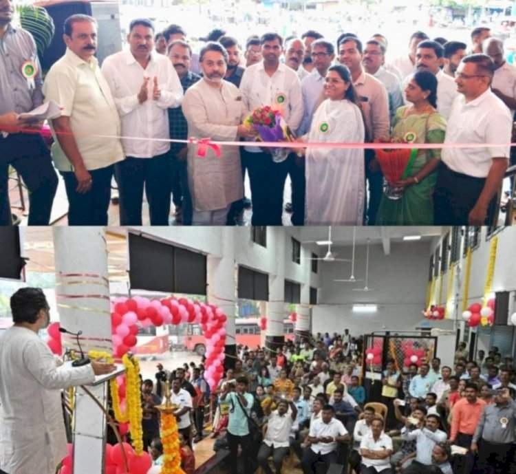 आमदार निलेश राणे यांच्या हस्ते मालवण बसस्थानक नूतन इमारतीचे लोकार्पण