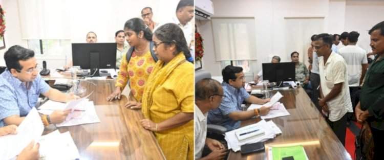 पालकमंत्री संपर्क कार्यालयात नागरिकांच्या अनेक प्रश्नांना मिळाला मार्ग