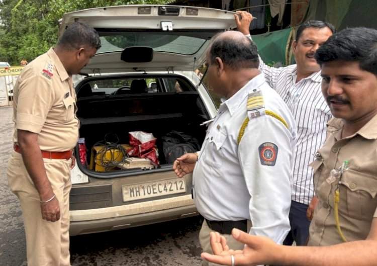वाढत्या चोरीच्या घटनांमुळे बांदा पोलिसांची शहरात अचानक नाकाबंदी
