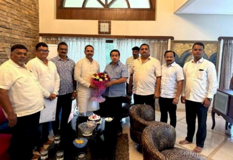 मंत्री नितेश राणे यांनी मनीष दळवी यांना दिल्या वाढदिवसाच्या शुभेच्छा