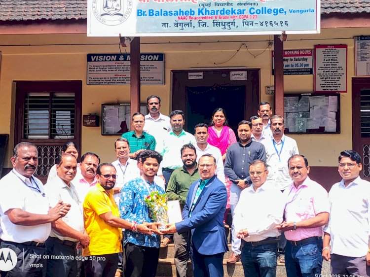 खर्डेकर महाविद्यालयाच्या खेळाडूला मुंबई विद्यापीठ कुस्ती स्पर्धेत कांस्यपदक !