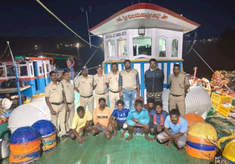 महाराष्ट्राच्या सागरी हद्दीत परप्रांतीय नौका जप्त......देवगड किनाऱ्यावर मत्स्यव्यवसाय विभागाची धडक कारवाई