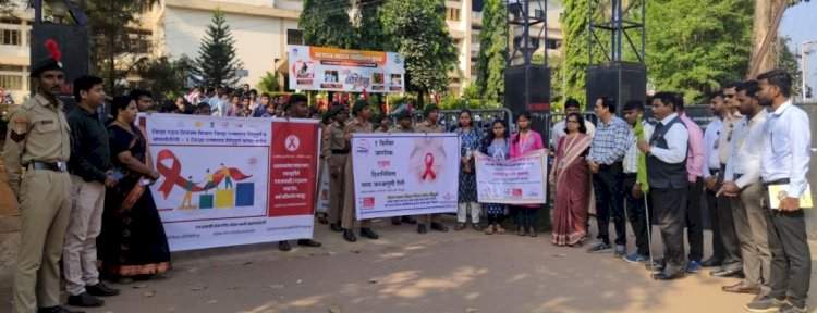 एड्समुक्तीचा निर्धार, आरोग्याचा अधिकार......जनजागृती रॅलीमुळे सामाजिक भान दृढ