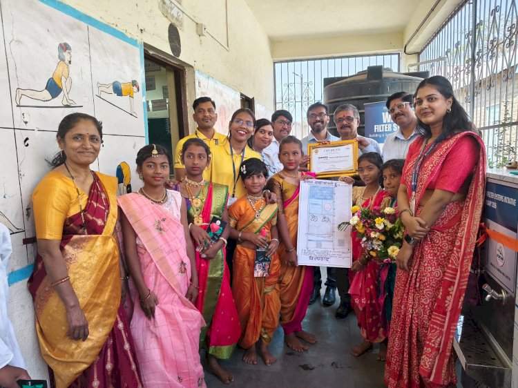 कोकण संस्थेच्या पुढाकाराने पुण्यातील ५ शाळांना स्वच्छ पाण्याची सुविधा