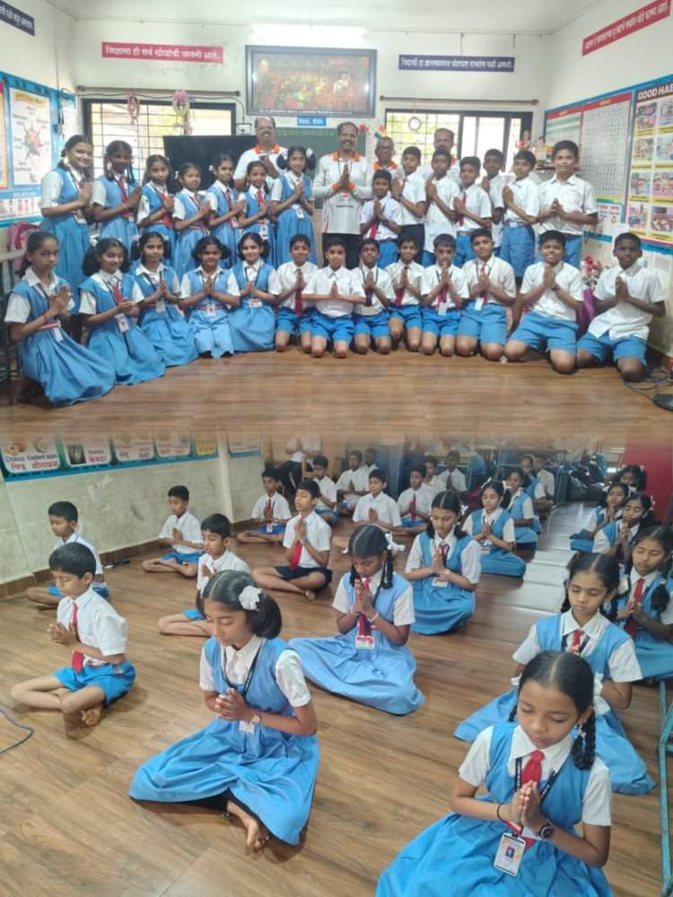 सावंतवाडीत विद्यार्थ्यांसाठी योग शिबिर संपन्न
