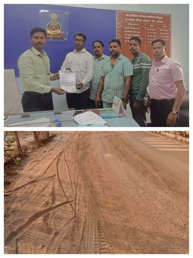 हायवेवर वाळू भरून थांबणाऱ्या डंपर/ट्रक वर कारवाई करण्याची मनसेची मागणी 