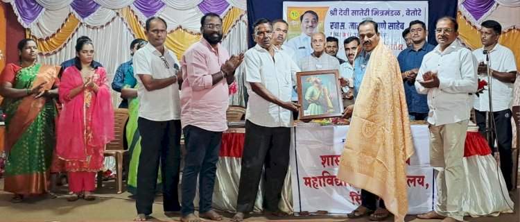 भाजपा जिल्हा उपाध्यक्ष प्रसन्ना देसाई यांचा वेतोरे येथे सन्मान