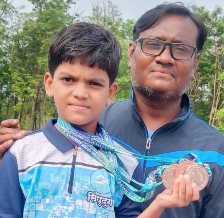 राज्यस्तरीय जलतरण स्पर्धेत लीनांशा नाईकचे यश