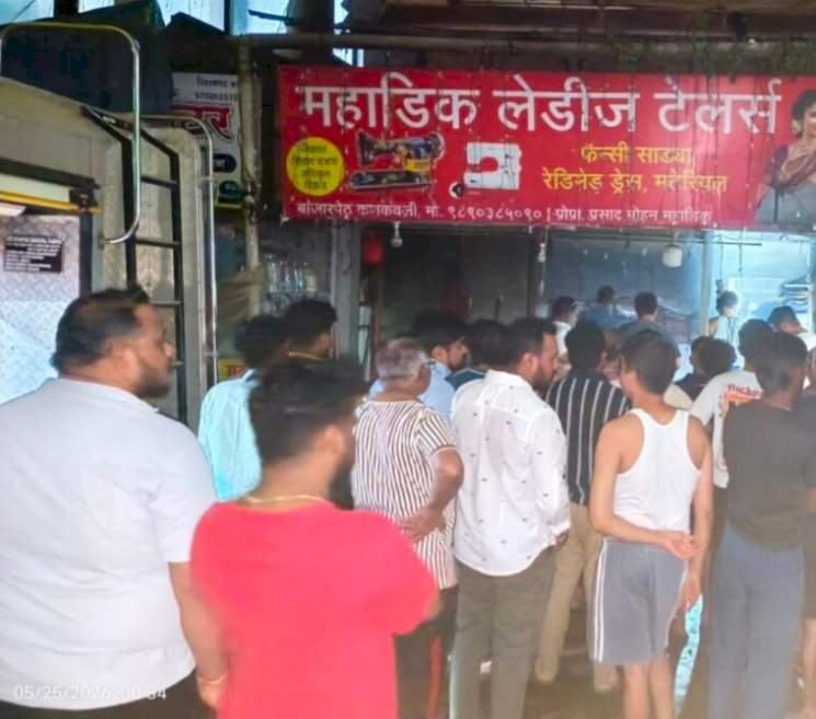 कणकवली बाजारपेठेत मध्यरात्री भीषण आग