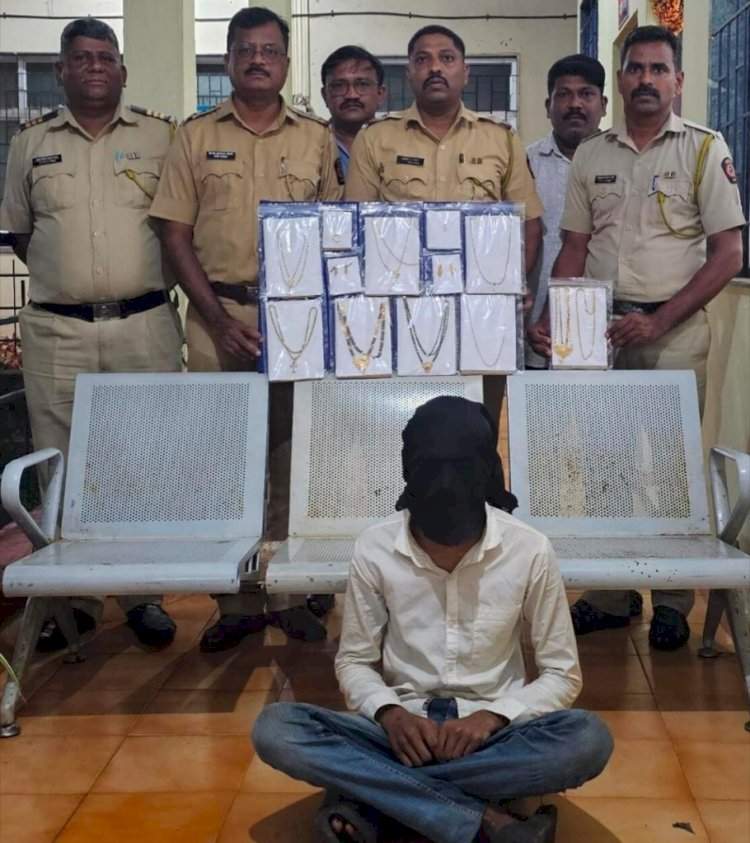 दोडामार्ग पोलिसांची धडक कारवाई.....साटेली-भेडशीतील घरफोडीचा गुन्हा उघड, १४ तोळे सोने जप्त 