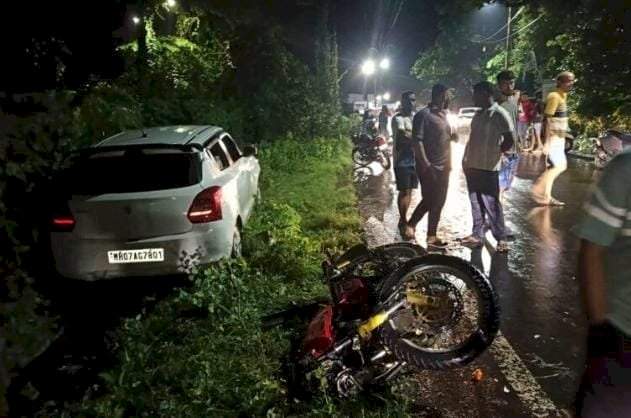 सावंतवाडी-कुडाळ महामार्गावर कोलगाव येथे भीषण अपघात.....दुचाकीवरील तरुण-तरुणीचा दुर्दैवी मृत्यू.....