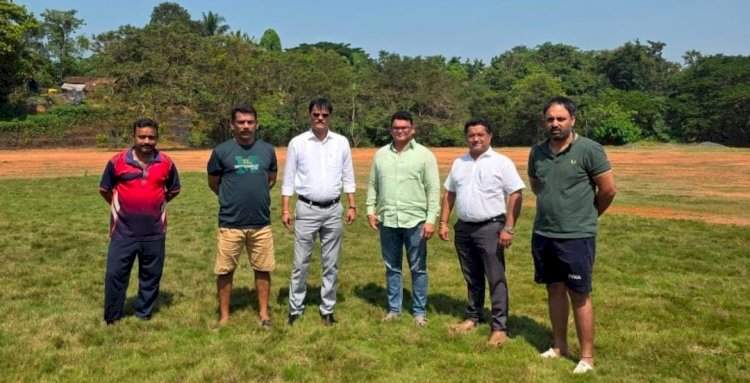 सावंतवाडीच्या जिमखाना मैदानावर रणजी सामन्यांचा थरार रंगणार.....राष्ट्रीय दर्जासाठी उपनगराध्यक्षांचा पुढाकार....एमसीए सदस्य राहुल शेवाळेंकडून प्रत्यक्ष पाहणी